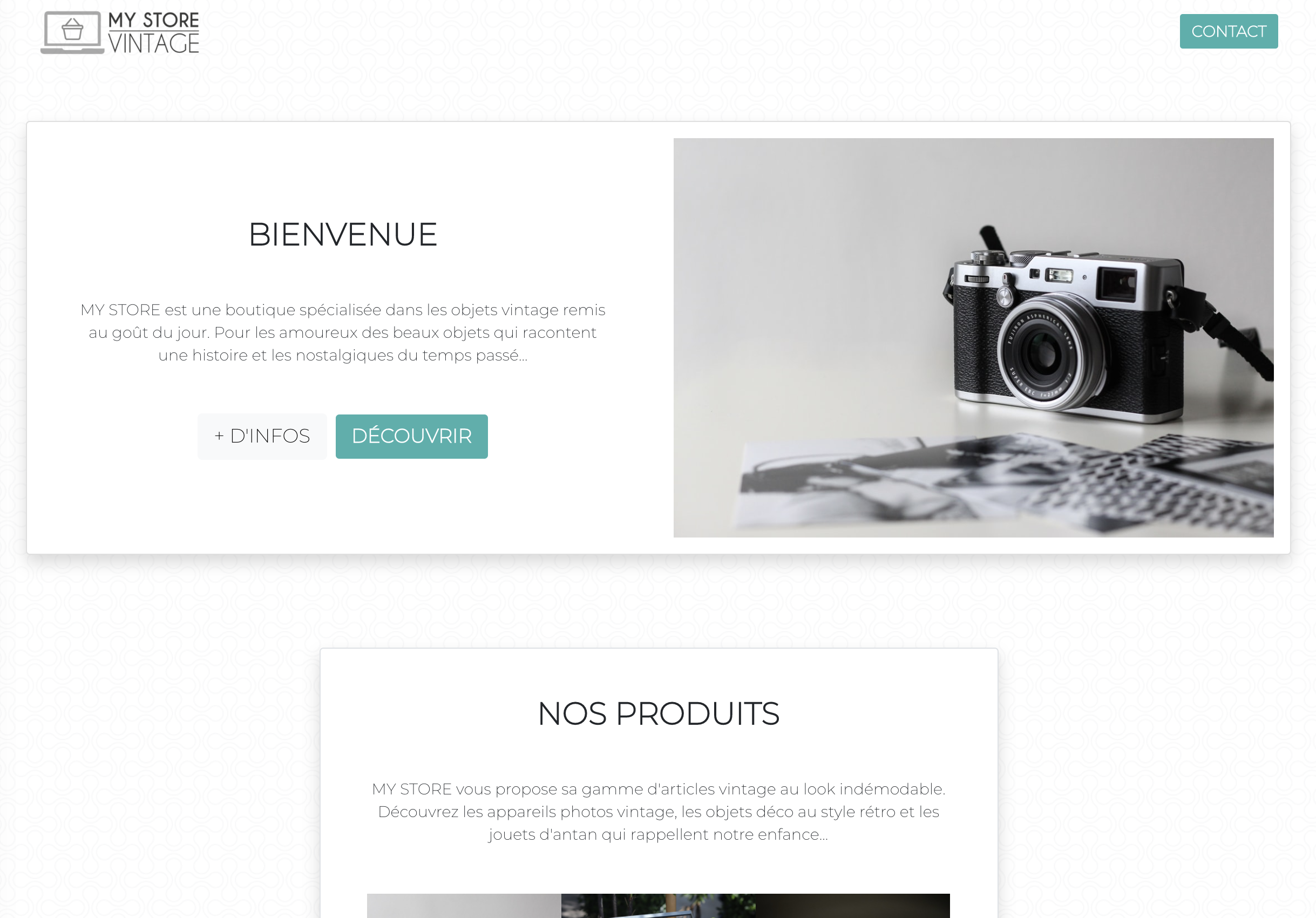 Site e-commerce (projet perso)